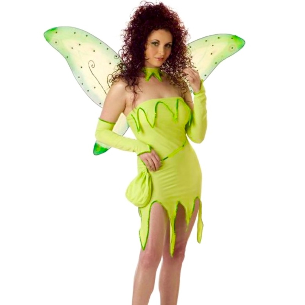Emerald Fairy/ Tinker Bell Adult Costume Size Small